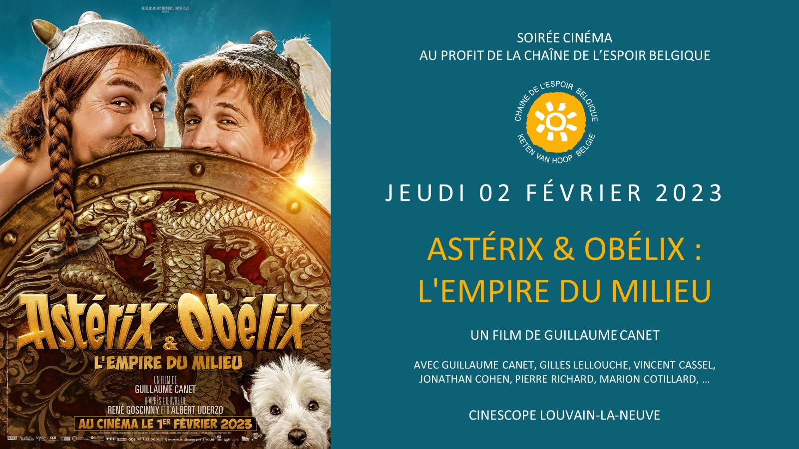 Soirée Cinéma | Chaîne de l’Espoir Belgique